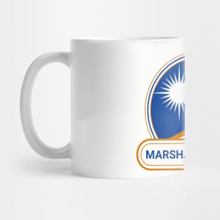 The Marshall Islands Country Badge - The Marshall Islands Flag Mug